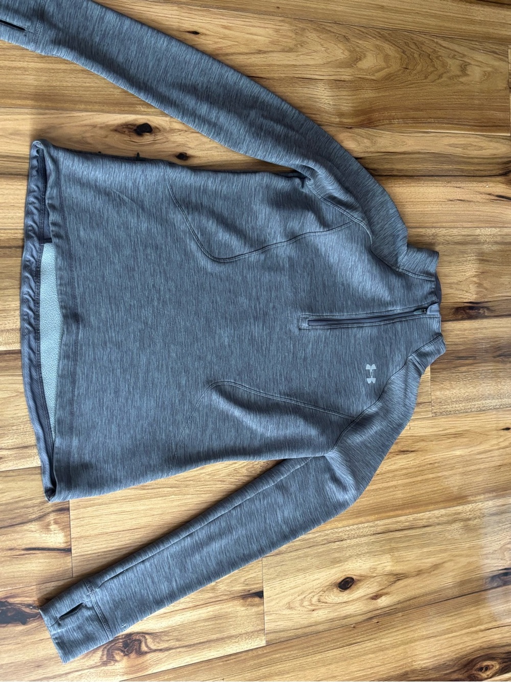 Under Armour Women's Heather Gray Quarter-Zip Pullover